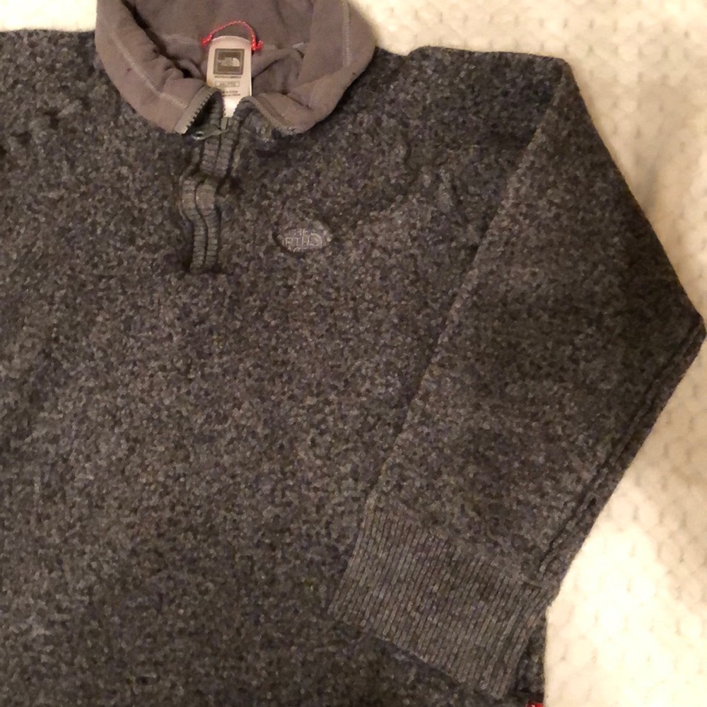 Grey north face jacket